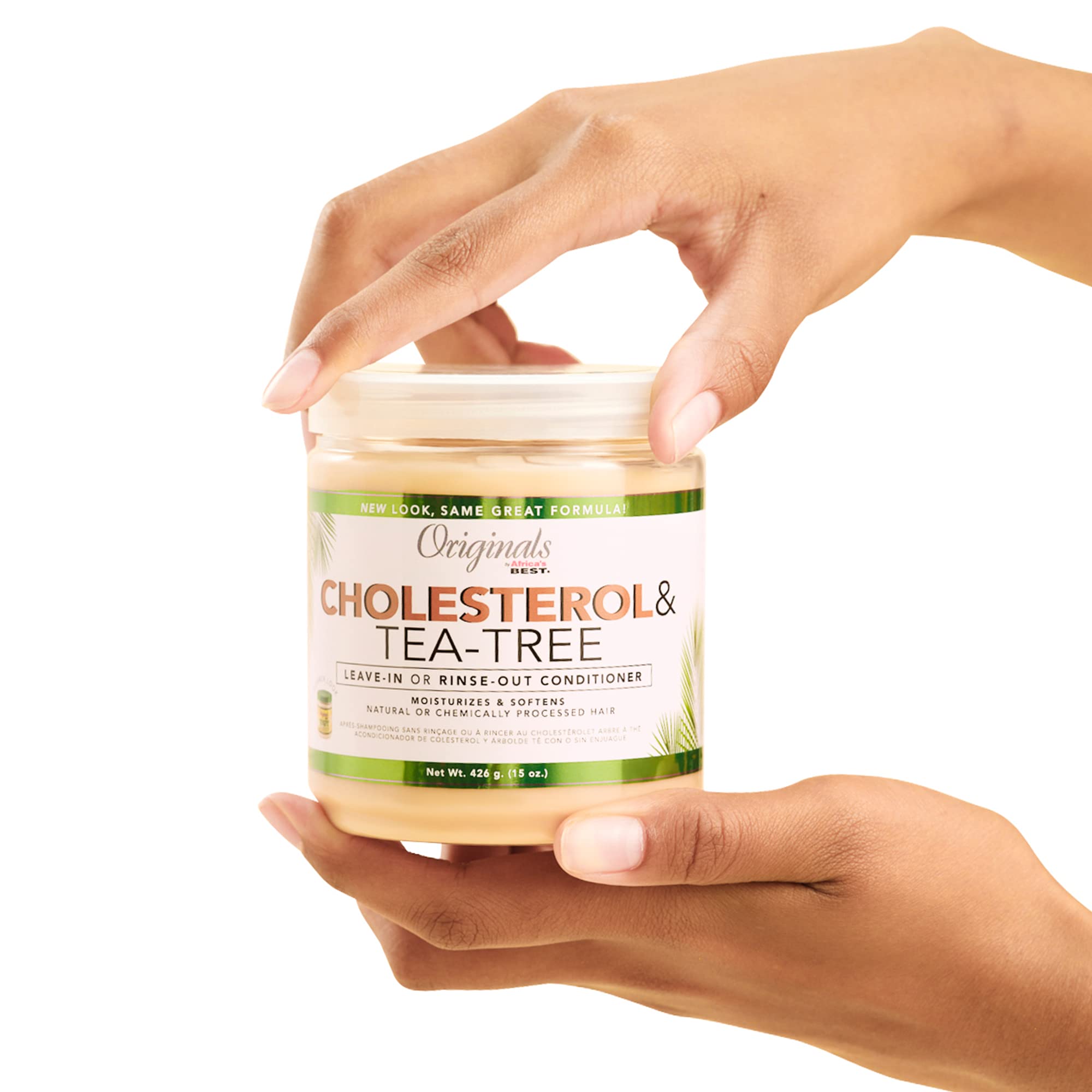 Originals by Africa's Best Colesterol con Aceite de Árbol de Té, crema reparadora para cabello dañado.