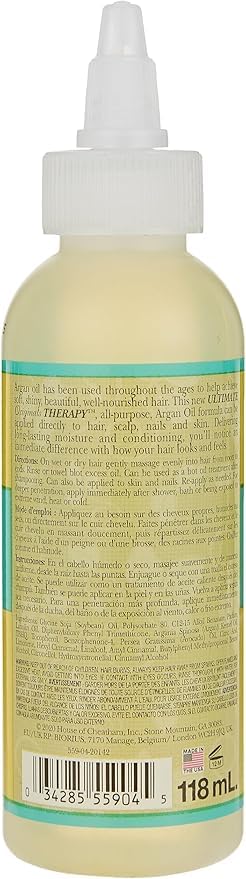Originals by Africa's Best Therapy Argan Oil on the scalp for lightweight moisture and conditioning.