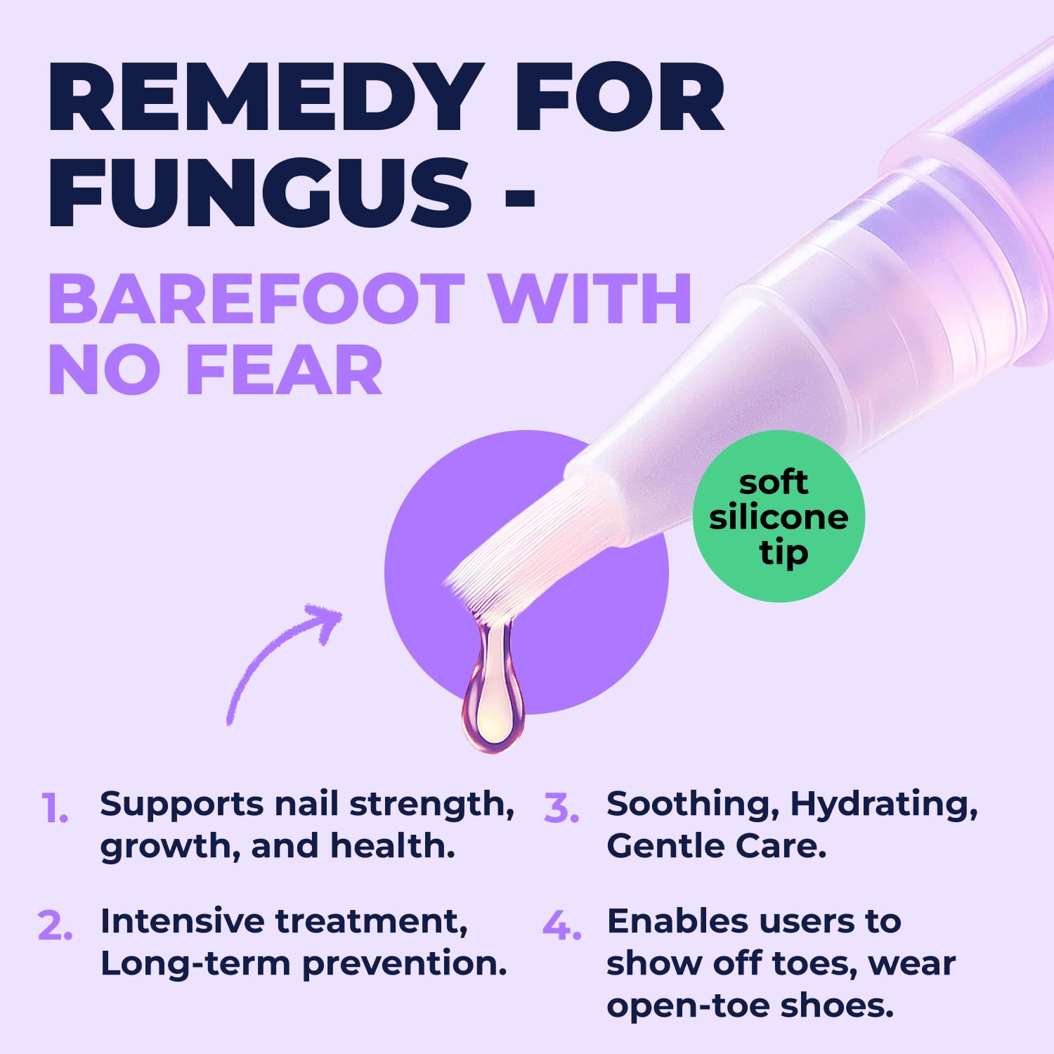 Orivelle Nail Fungus Pen tea tree oil-infused formula offers refreshing nail care.