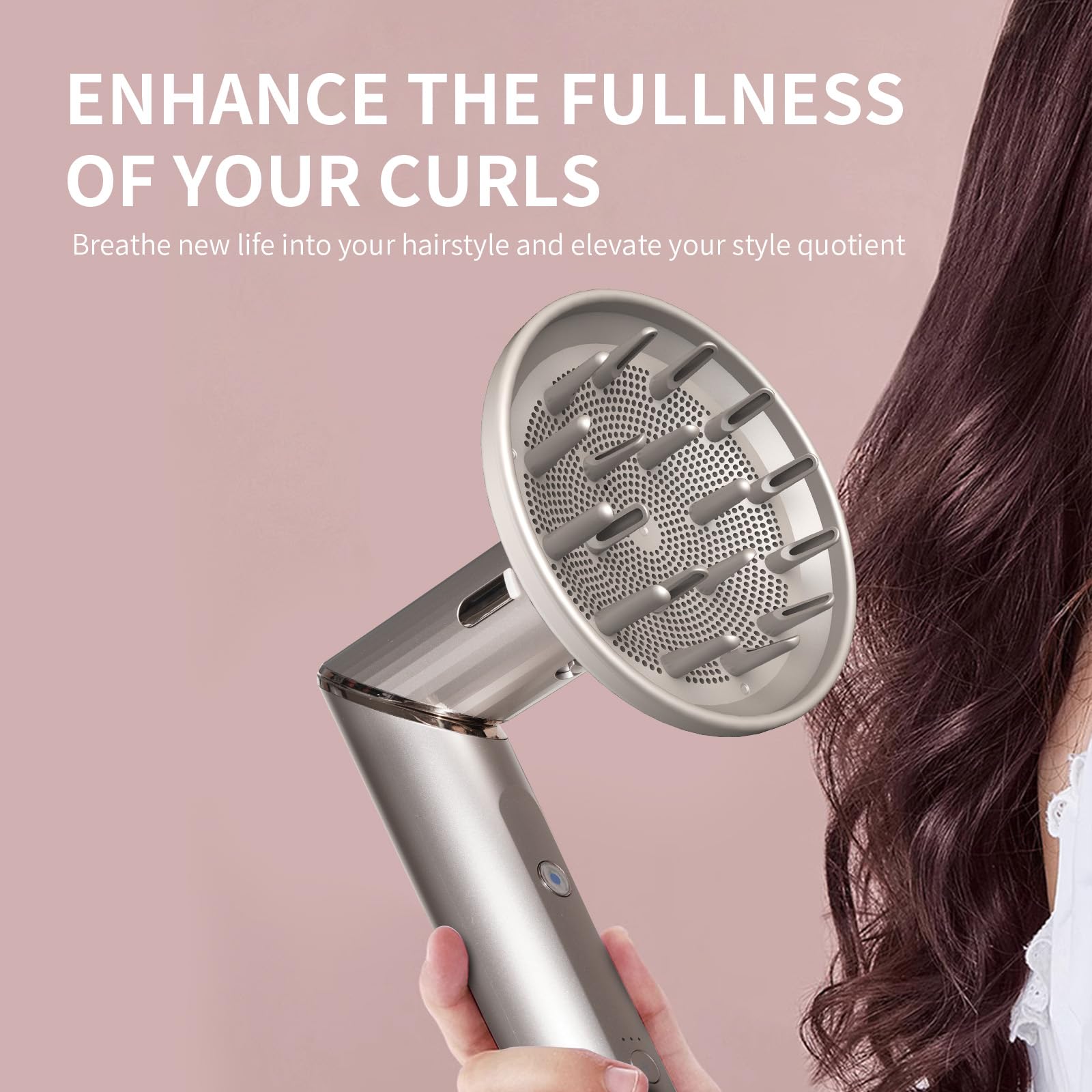 Difusor ORIVESSELS protege del calor y define rizos para cabello rizado.