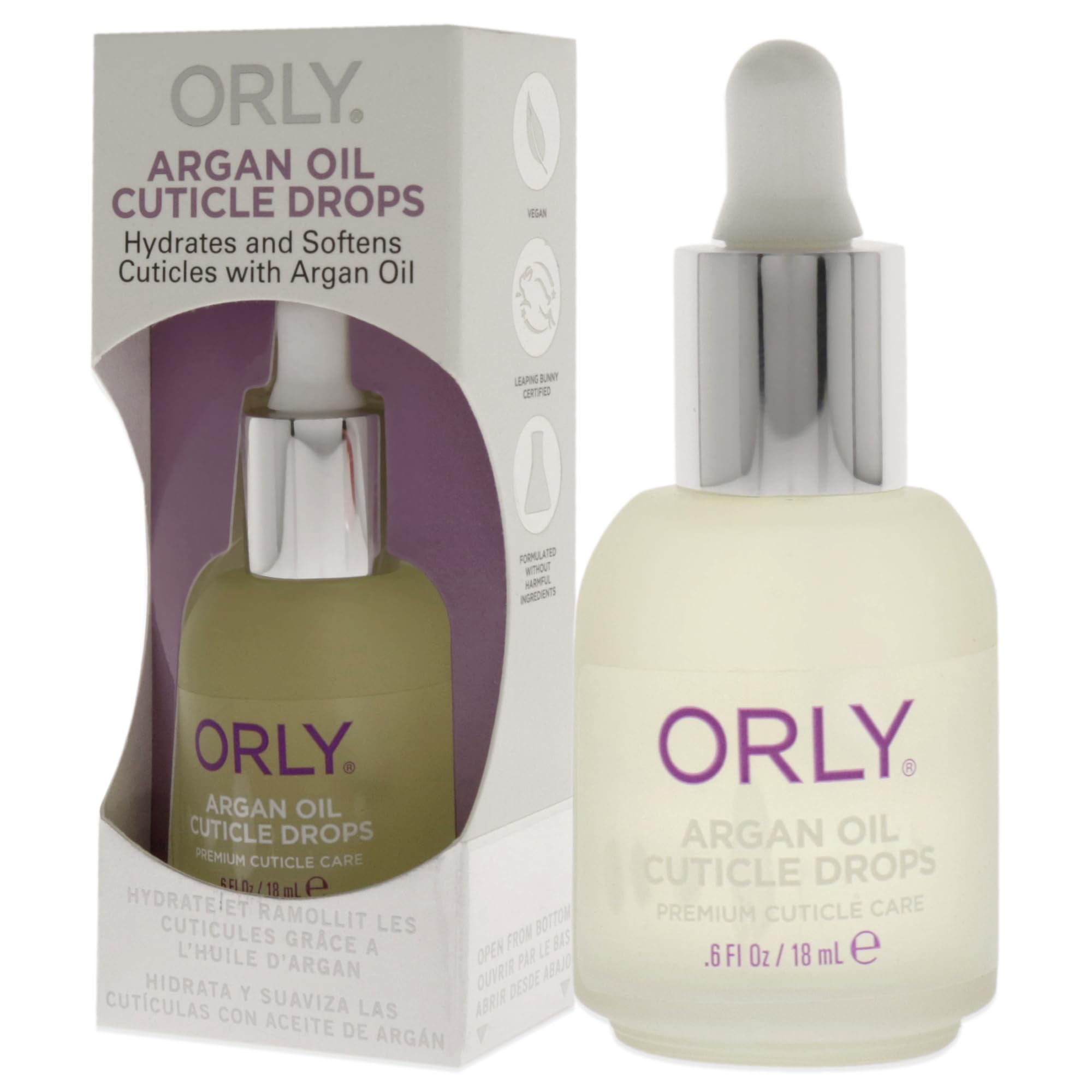 Orly Cuticle Drops application demonstrating hydration and elasticity
