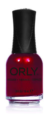 Orly Crawford's Wine nail lacquer showcases a sparkling glow with durable long-wearing color.