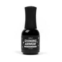 Orly Shining Armor bottle close-up showing glossy, long-wear top coat