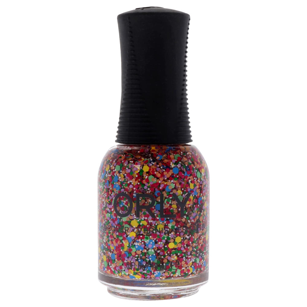 Orly Turn it Up nail lacquer bottle shows rich color and durable finish.