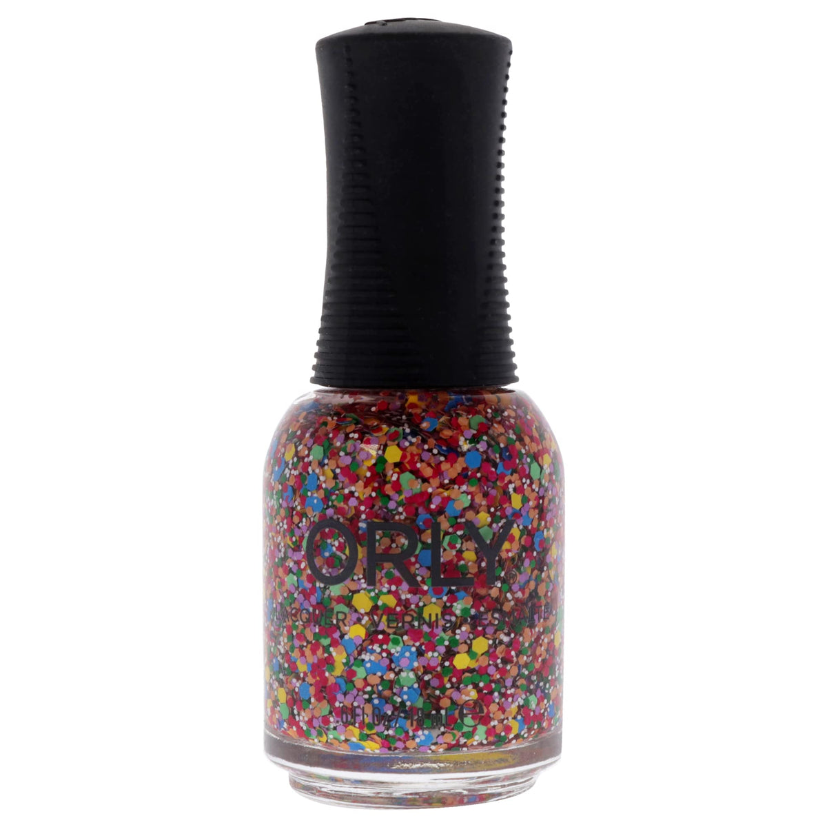 Orly Turn it Up nail lacquer bottle shows rich color and durable finish.