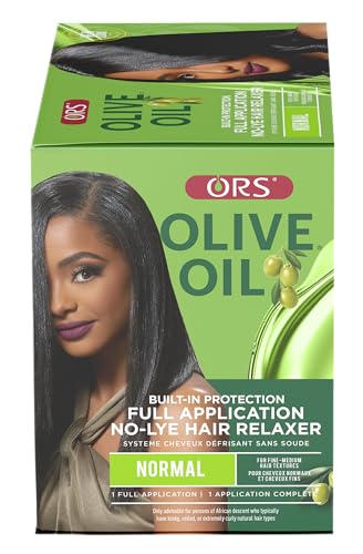ors-african-shea butter relaxer jar focus emphasizes deep moisture for softness.