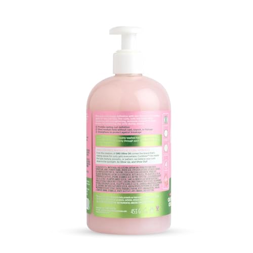 ORS CurlShow hand-pump application demonstrates easy, even distribution for frizz control.