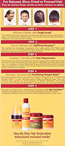 ORS HAIRestore New Hair Shaft Protection supports stronger hair beginnings.