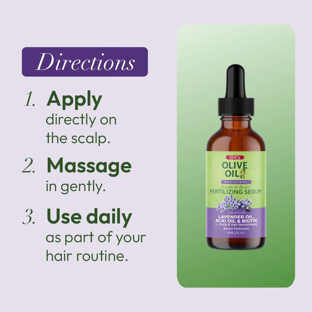 ORS Olive Oil Braidzone Serum final shine and manageability on hair