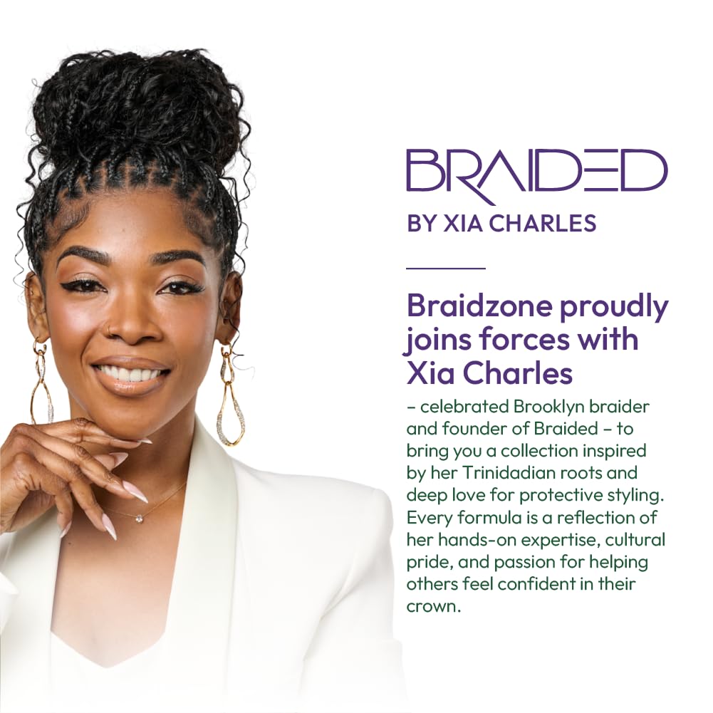 ORS Olive Oil Braidzone Serum applied to scalp for even distribution