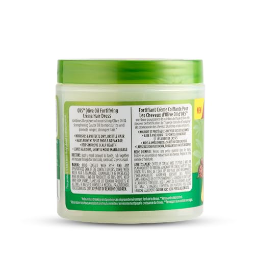 ORS Olive Oil Fortifying Cream texture swatch illustrates rich moisture