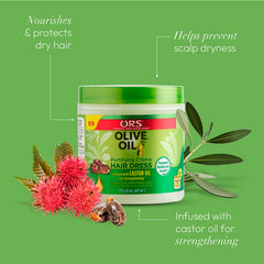 ORS Olive Oil Fortifying Cream ingredients blend with coconut and olive oils