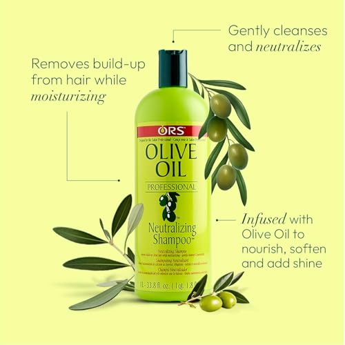ORS Olive Oil Neutralizing Shampoo foamy-lather demonstrates thorough cleansing and detangling