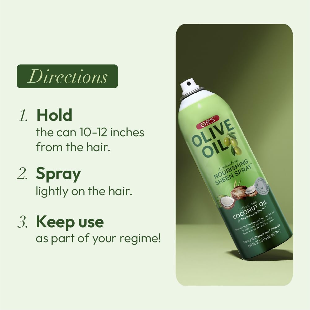 Works for any hair type, delivering weightless shine with ORS.