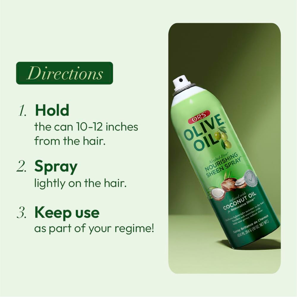 Works for any hair type, delivering weightless shine with ORS.