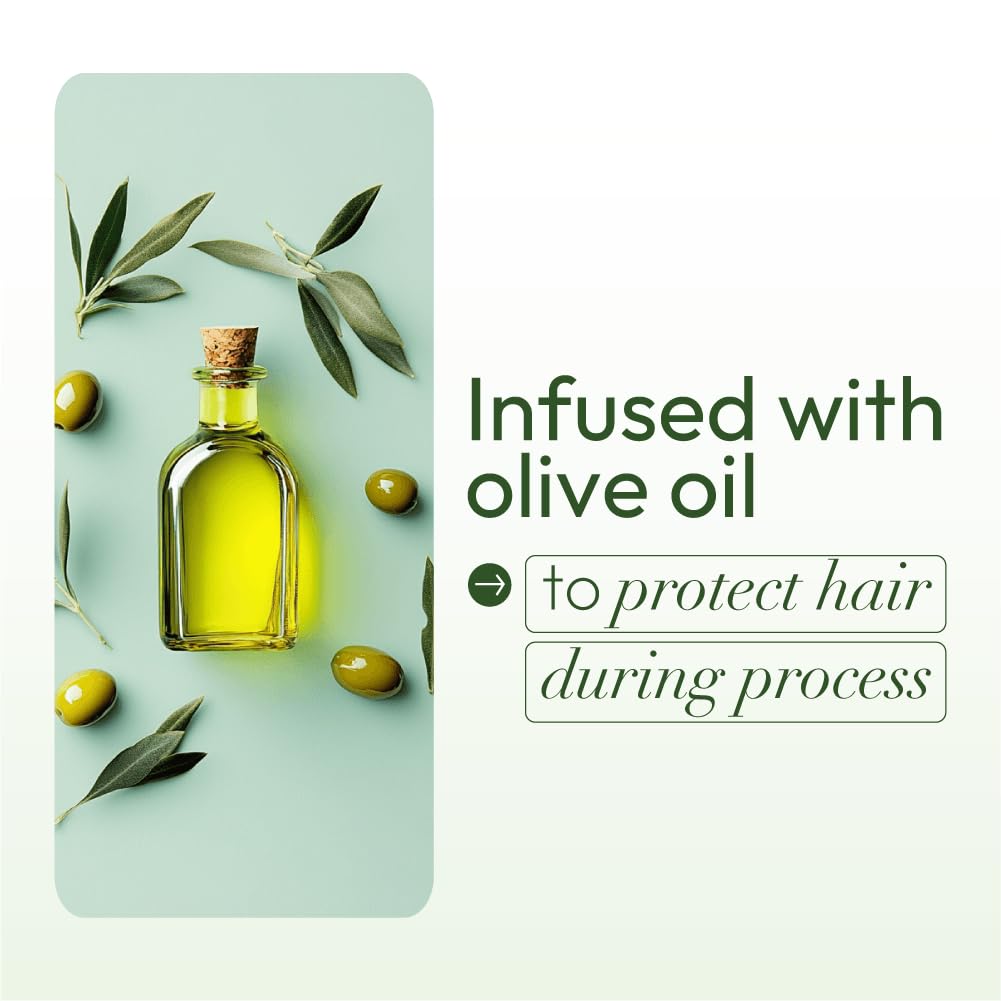 18.75 oz ORS olive oil relaxer packaging shown for home use