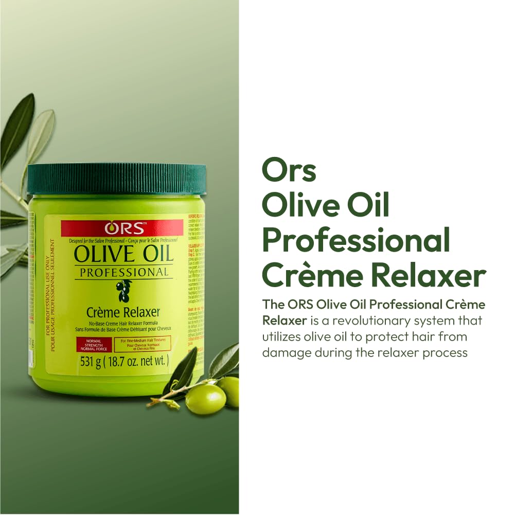 Shiny hair close-up after ORS olive oil relaxer use