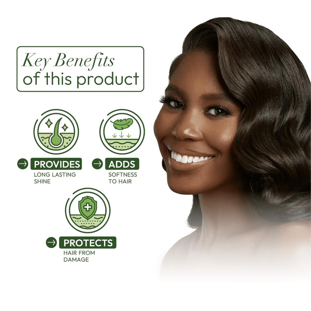 Soft hair finish after ORS olive oil relaxer application