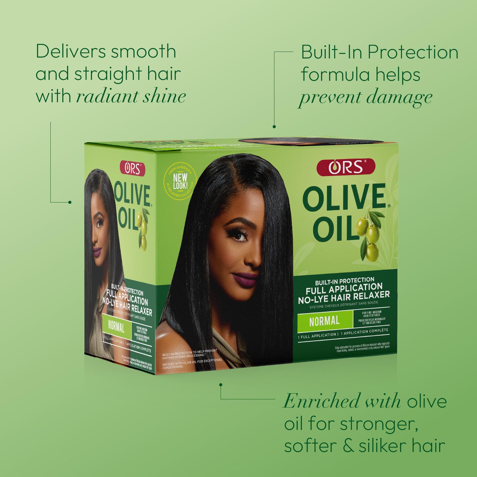 ORS relaxer application guide shot highlights easy step-by-step usage.