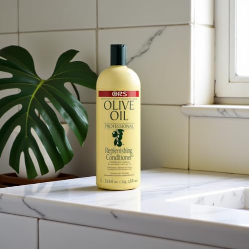 ORS Silk protein view suggests strengthened, moisturized strands with added luminous sheen