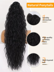 ORSUNCER claw clip secure-fit pony tail for all-day wear.