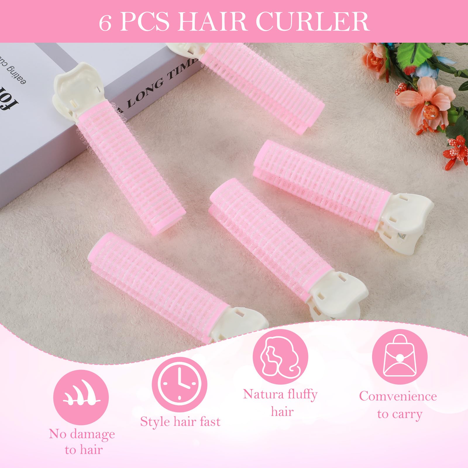 Oruola bangs fluffy clip pink-01: shapes see-through bangs with subtle volume
