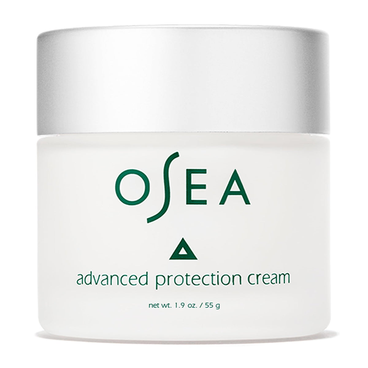 OSEA Advanced Protection Face Cream 1oz jar shown highlighting rich hydration for dry skin