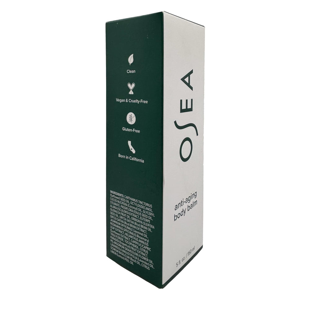 All-day hydration glow effect after applying OSEA Body Balm.