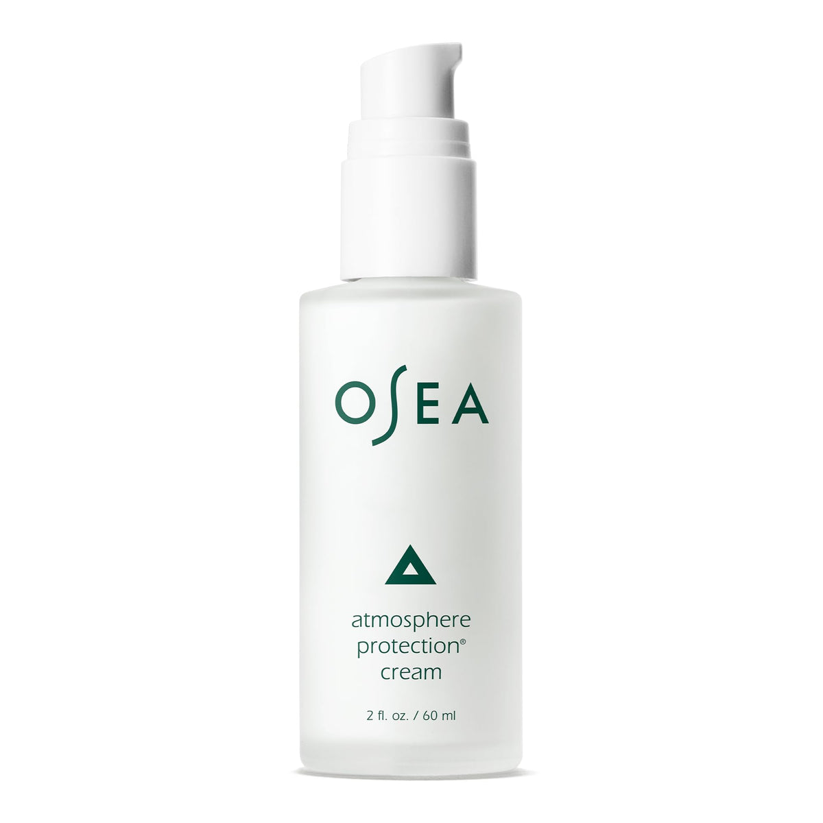 OSEA Atmosphere Protection Cream jar closeup shows lightweight hydration for daily protection.