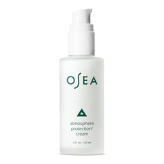 OSEA Atmosphere Protection Cream jar closeup shows lightweight hydration for daily protection.