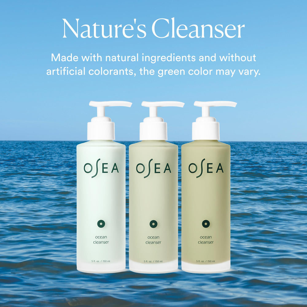 OSEA Ocean Cleanser sustainable packaging under clean beauty branding
