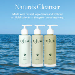 OSEA Ocean Cleanser sustainable packaging under clean beauty branding