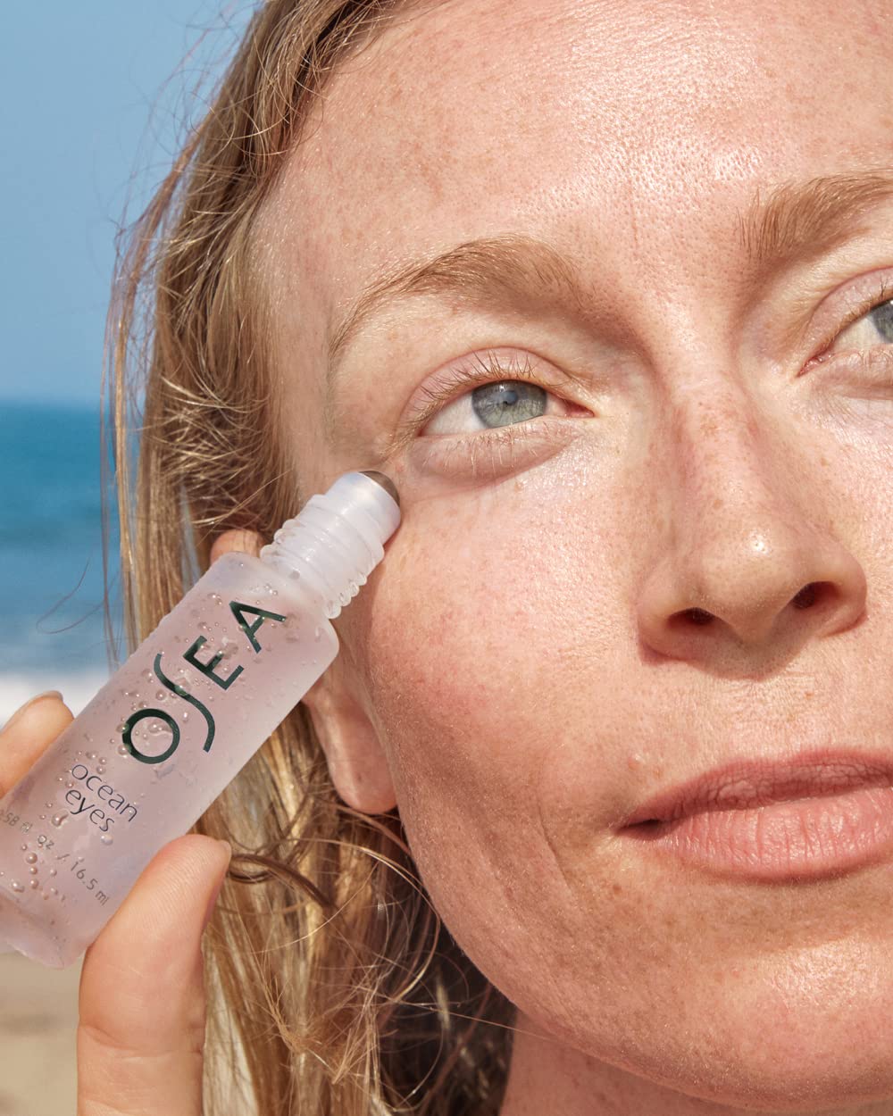 OSEA Ocean Eyes hydrated under-eye skin after use.