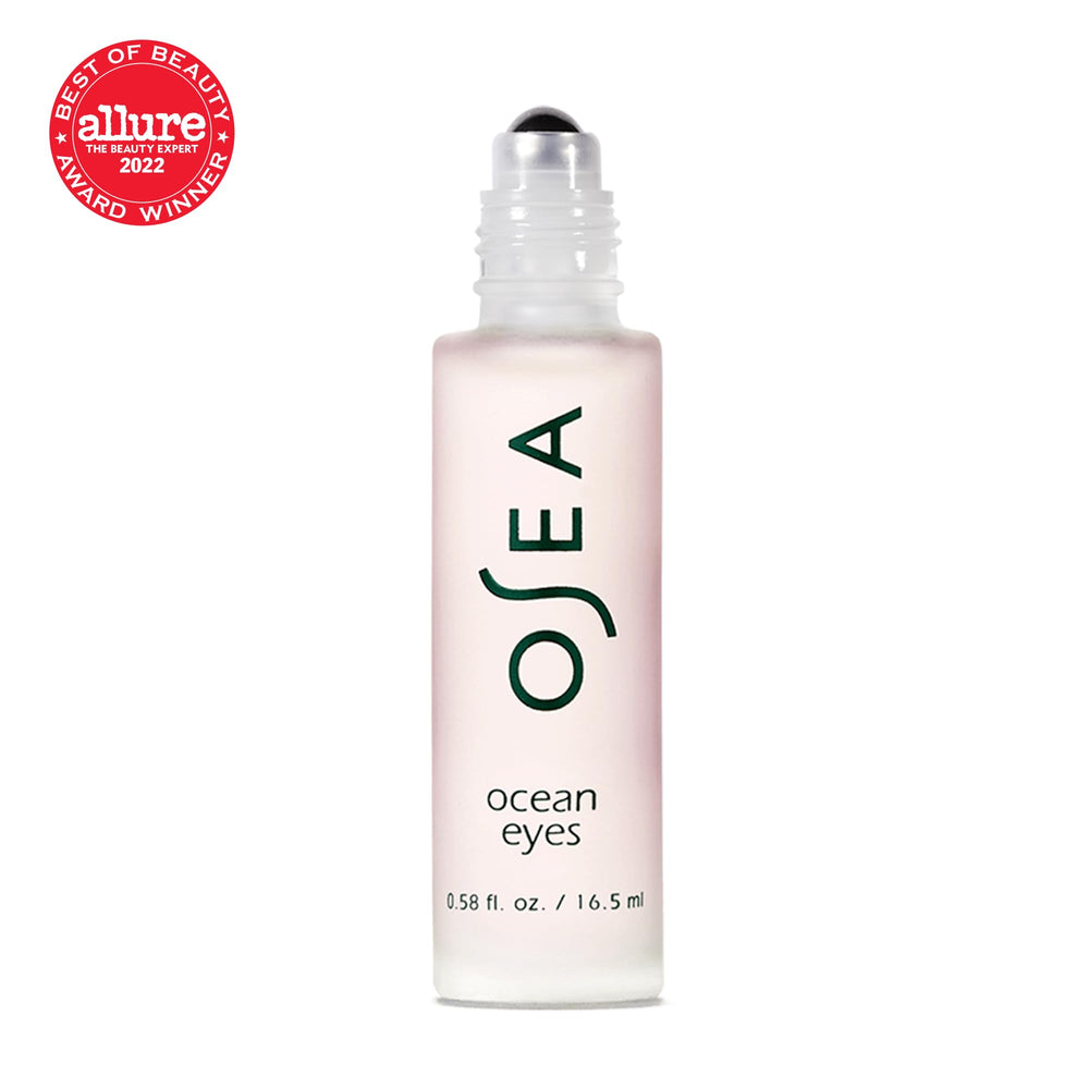 OSEA Ocean Eyes morning routine shot with refreshing wakefulness.