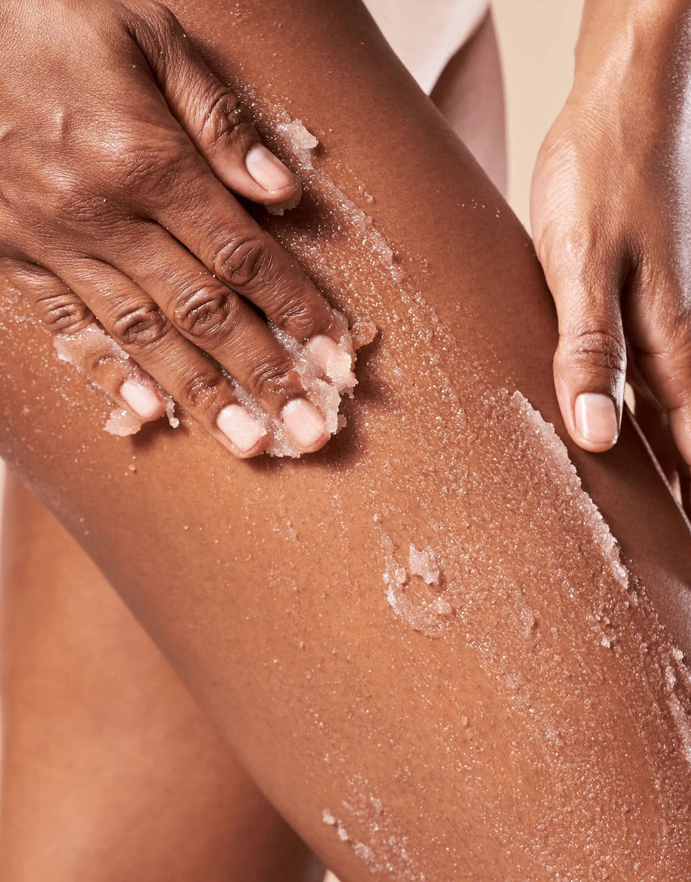 Shea butter and wild gigartina seaweed nourish skin in OSEA scrub