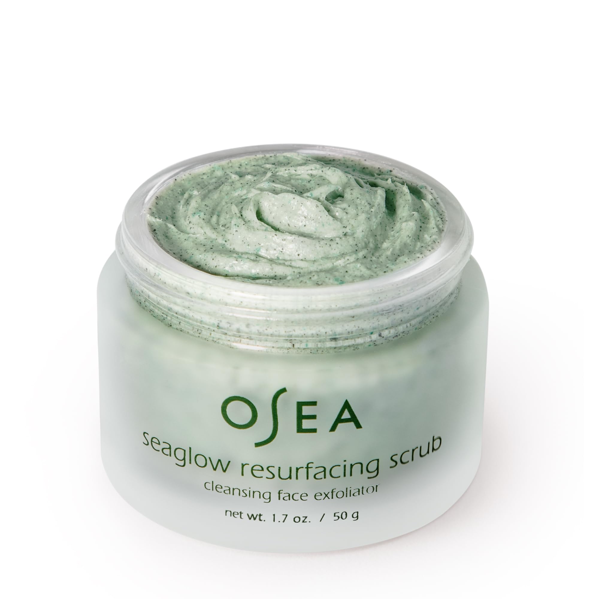 OSEA Seaglow cleanser foam texture highlighting cleansing and brightening benefits