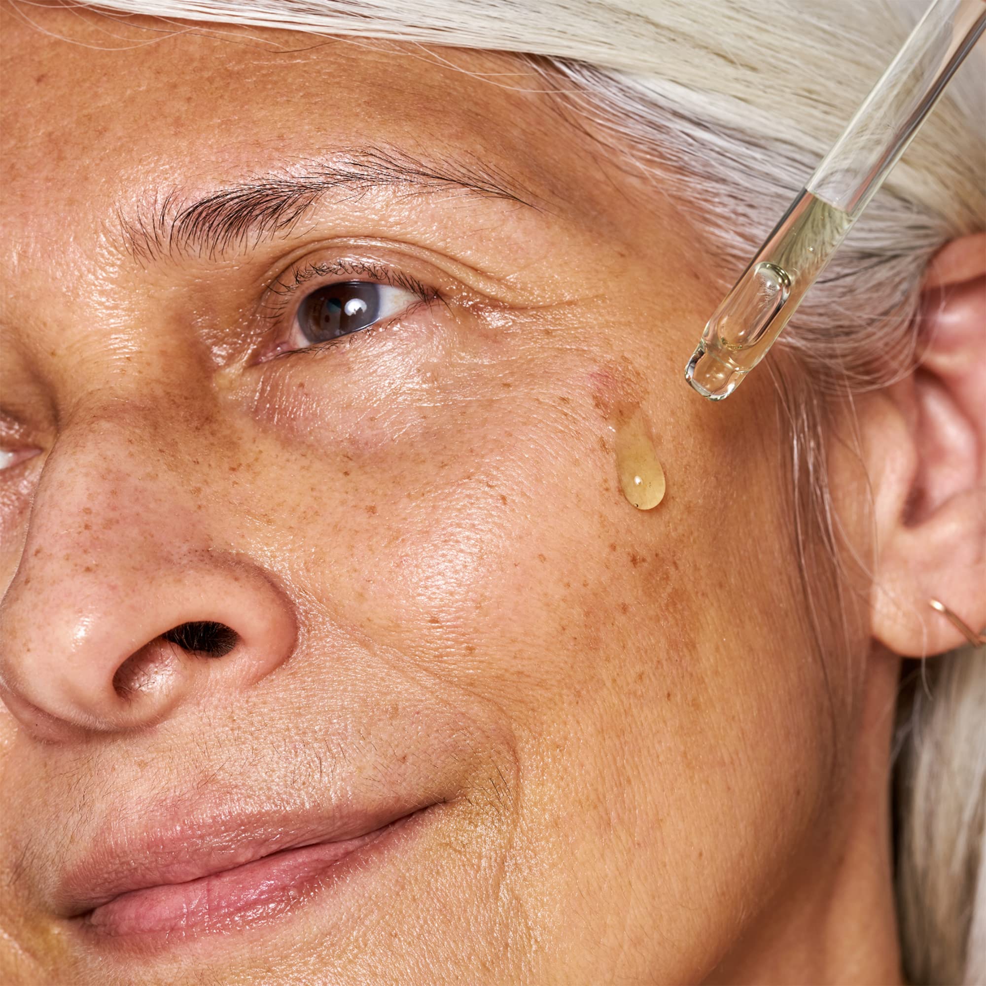 OSEA serum with two molecular weights of hyaluronic acid for multi-depth hydration.