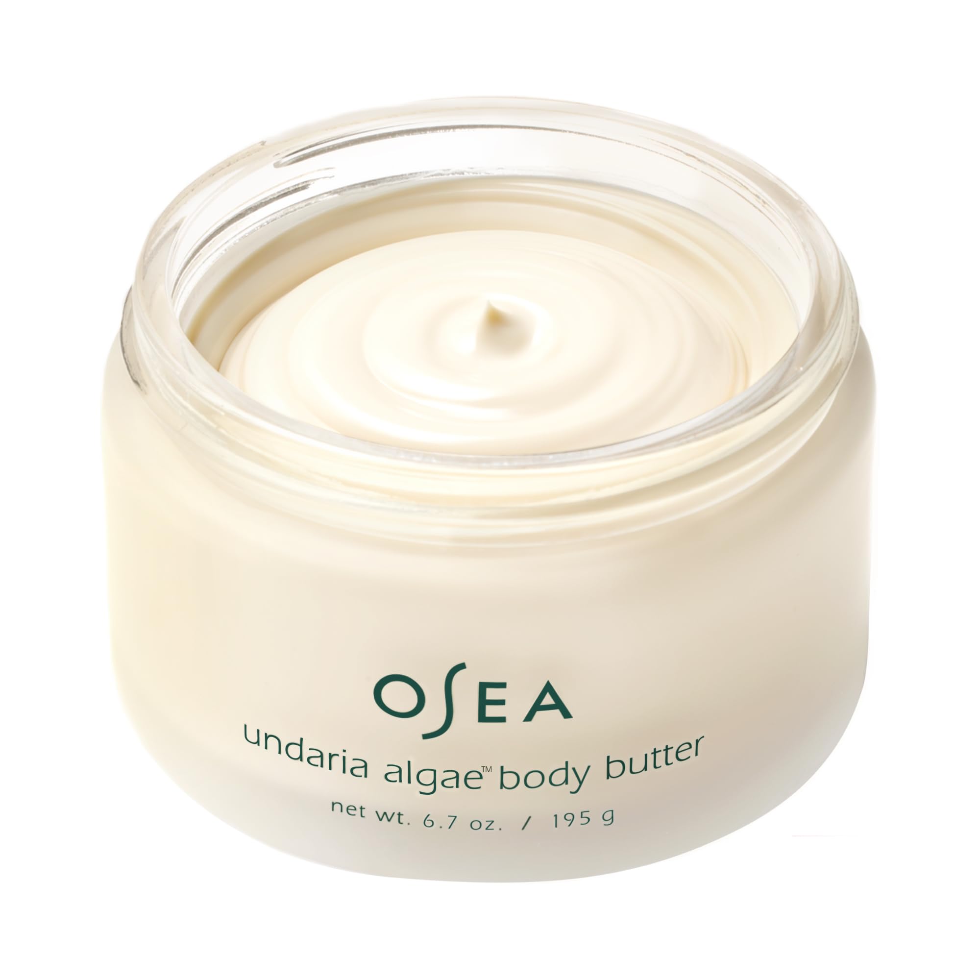 Applying OSEA Undaria Algae Body Butter on forearm for moisturized skin