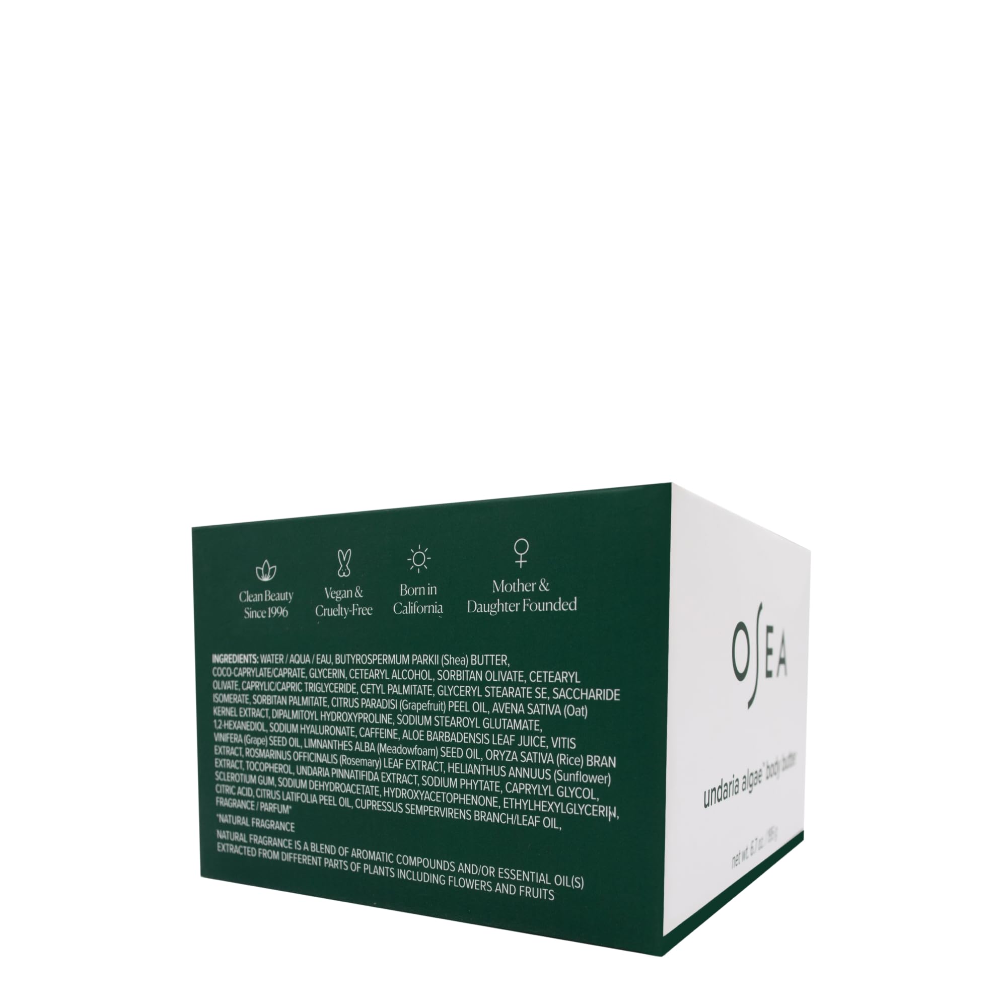 Info card about up to 72 hours hydration for OSEA Undaria Algae Body Butter