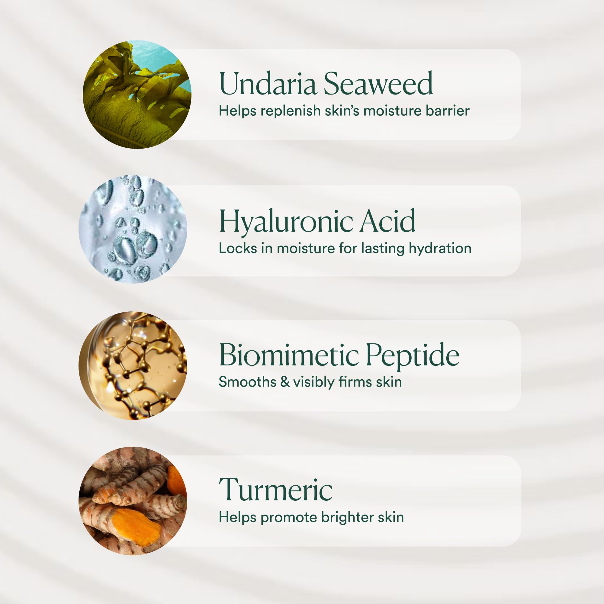 Hydration-focused shot shows the lotion addressing dry and combination skin.