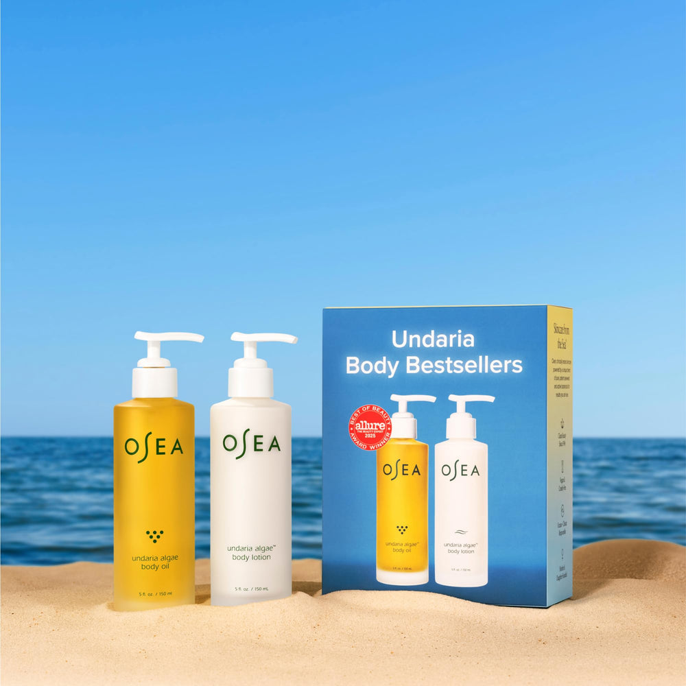 OSEA Undaria Body Lotion application delivering long-lasting hydration