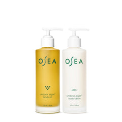OSEA Undaria Body Oil application enhances skin elasticity and glow