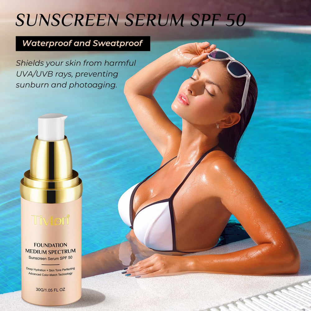 O.SECERT Foundation 4in1 flawless-finish swatch captures light-to-medium coverage with SPF