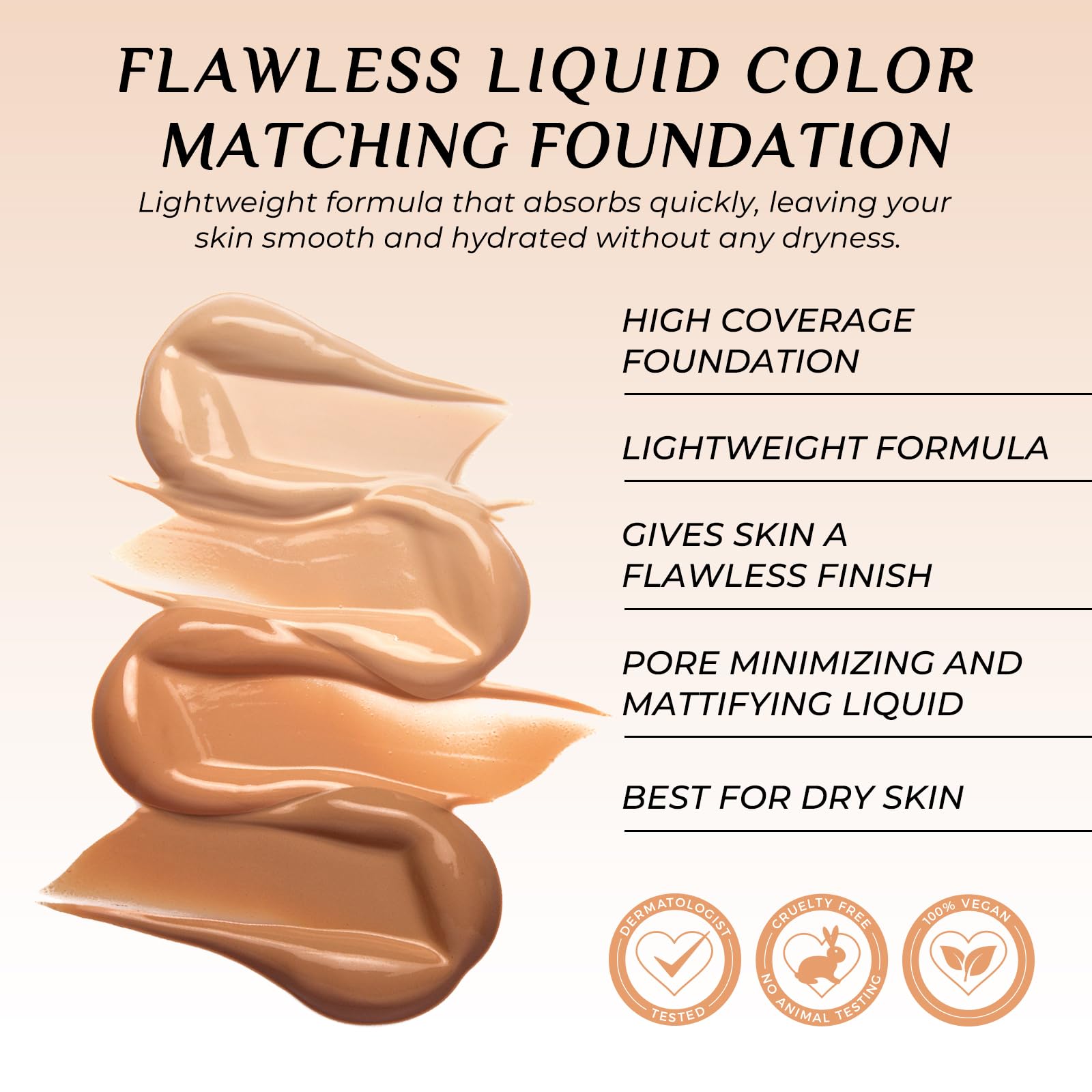 O.SECERT Foundation 4in1 nourishing-formula demonstrates skin hydration without heaviness
