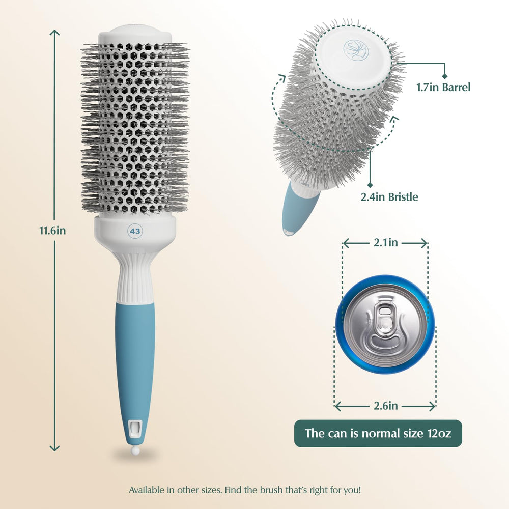 Osensia Ionic mineral-infused bristles close-up for smooth styling.