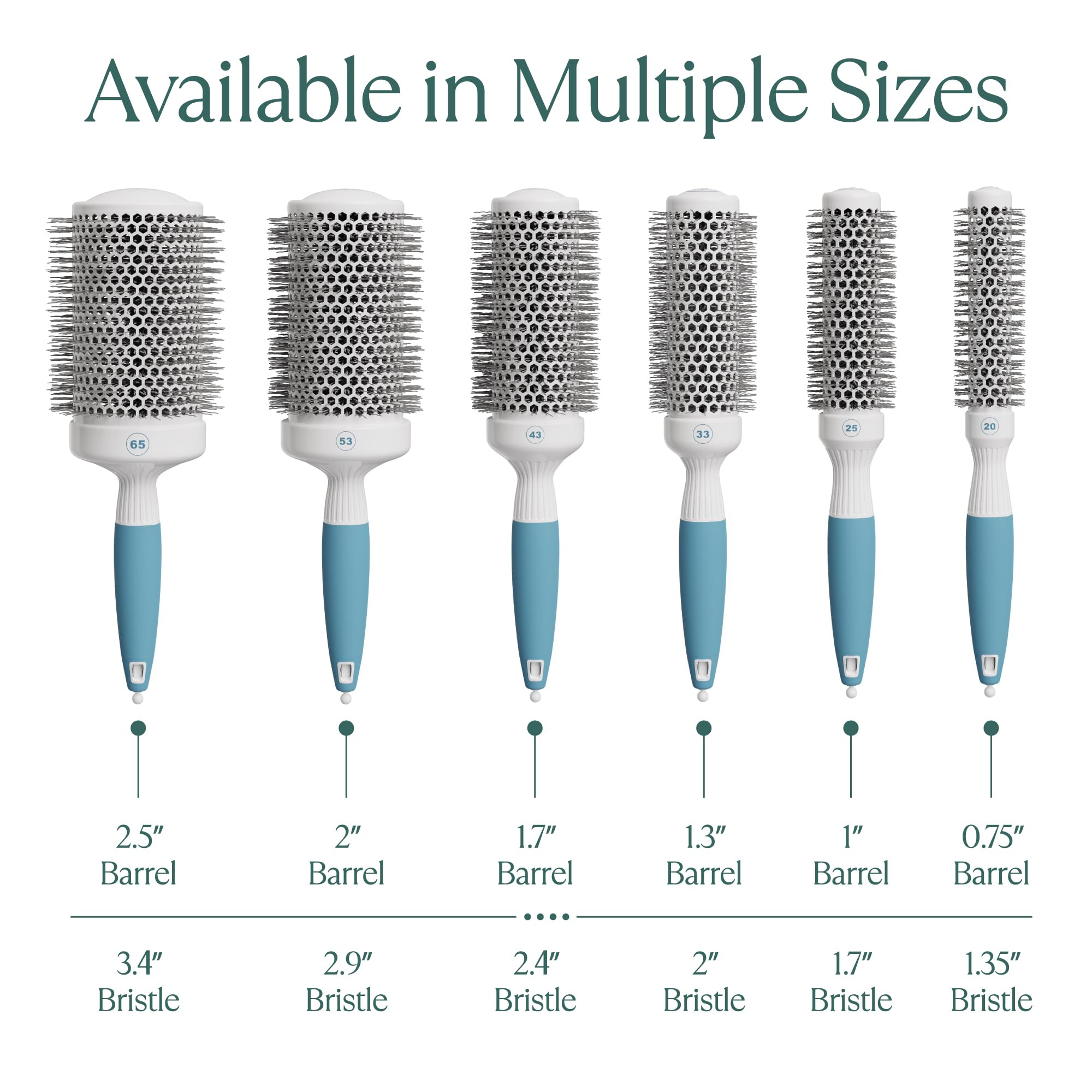 Osensia lightweight ergonomic hair brush for comfortable styling.