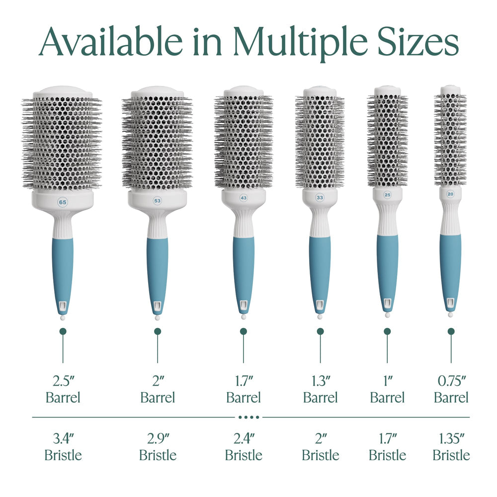 Osensia lightweight ergonomic hair brush for comfortable styling.