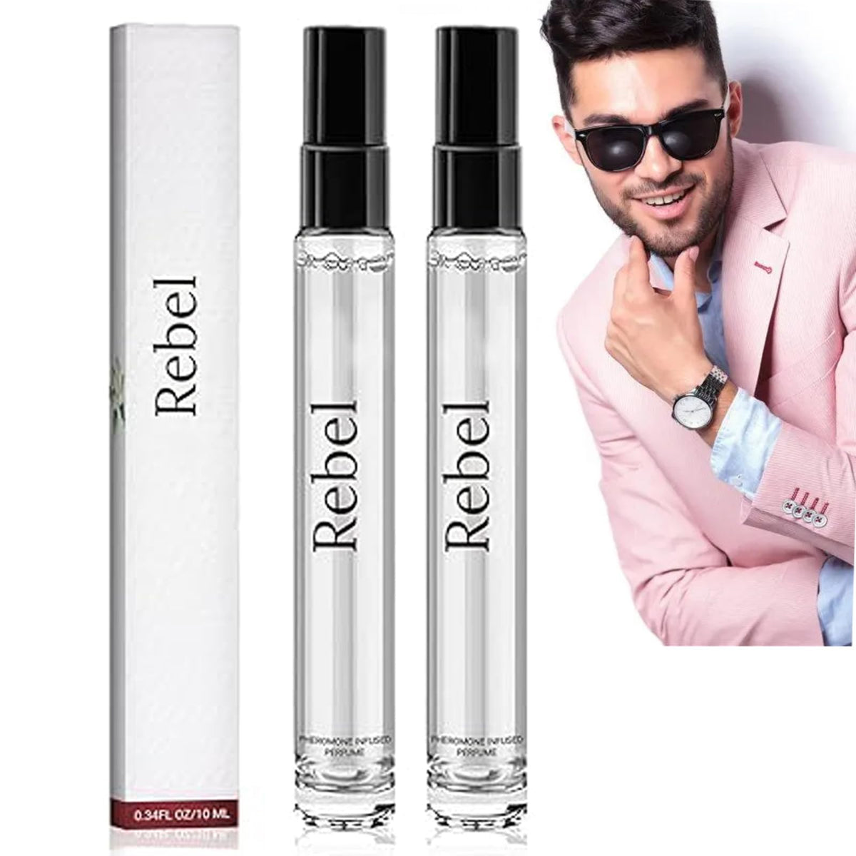 OSFRIAGE Rebel Cologne front bottle highlights durable packaging and long-lasting scent.
