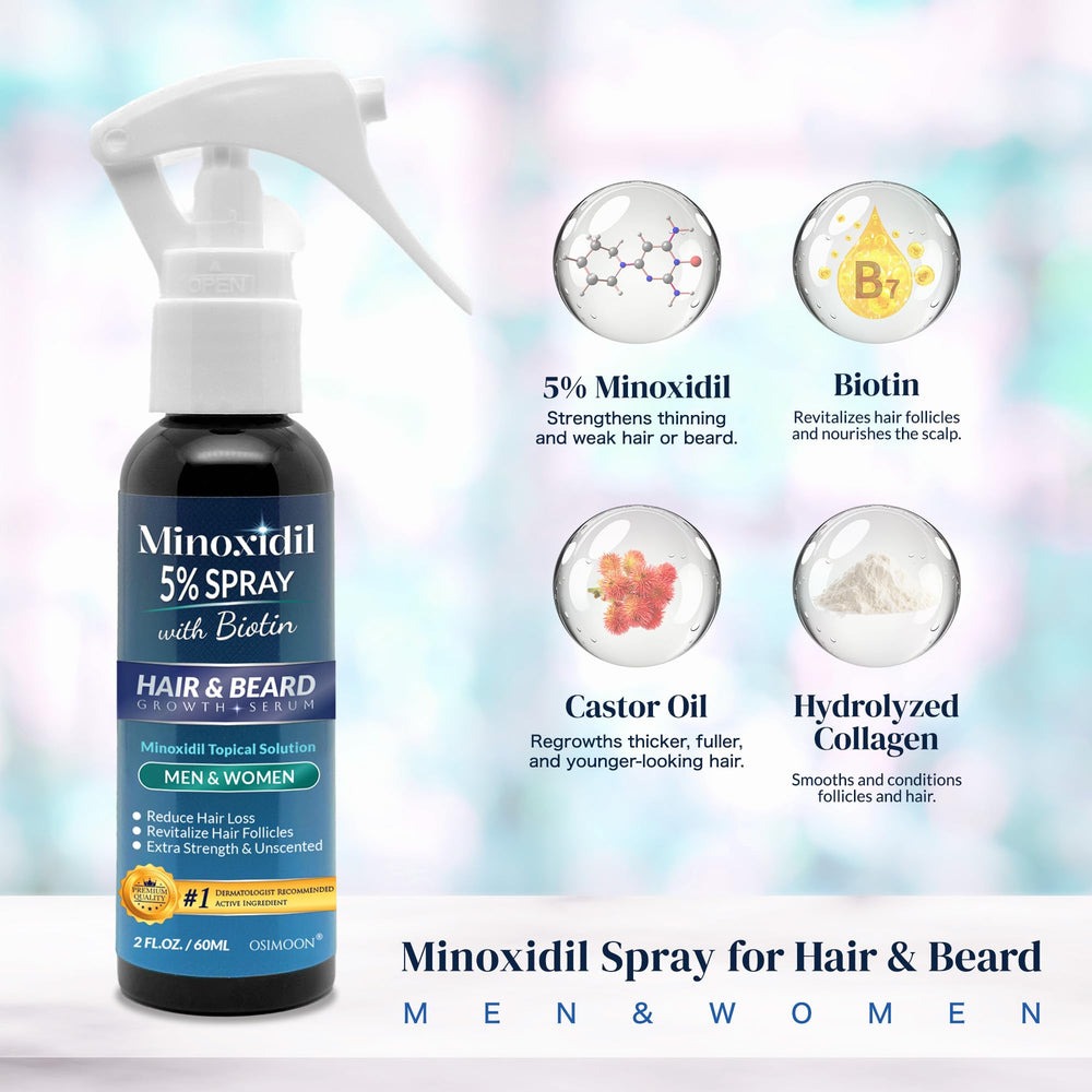 OSIMOON Minoxidil 5% packaging box for at-home use.