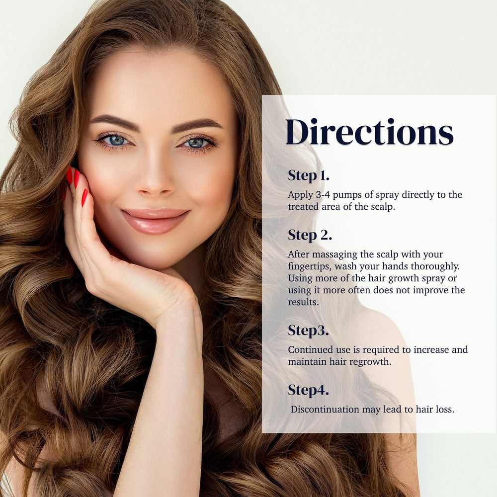 OSIMOON Minoxidil 5% scalp coverage showing even application.